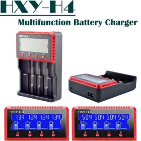 зарядно устройство интелигентно за 4 броя батерии Li-Ion, LiFePO4, Ni-MH, Ni-Cd Hexinyu HXY-H4 с LCD дисплей